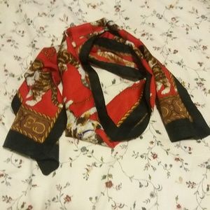 Vintage silk kitten print scarf
